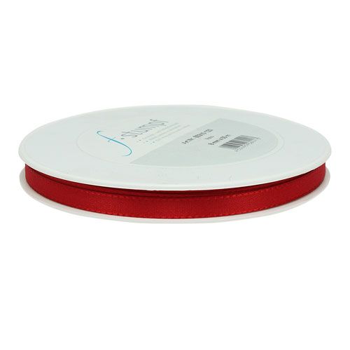 Floristik24 Ruban cadeau rouge 8mm 50m