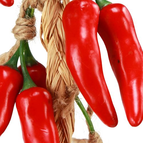 Article Cintre décoratif piments d&#39;été rouge artificiel L50cm