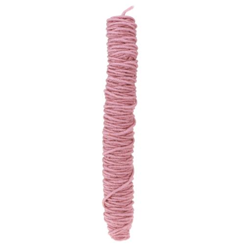Floristik24 Cordon de feutre mèche vieux rose 55 m