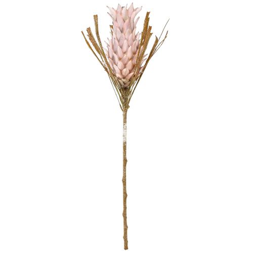 Article Fleur artificielle exotique rose grande fleur d&#39;ananas 74cm