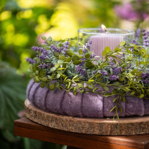 Article Ruban de feutre lilas 15cm 5m