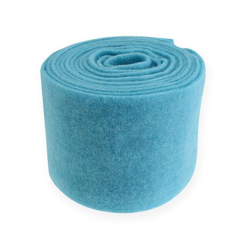 Floristik24 Ruban de feutrine turquoise 15cm x 5m