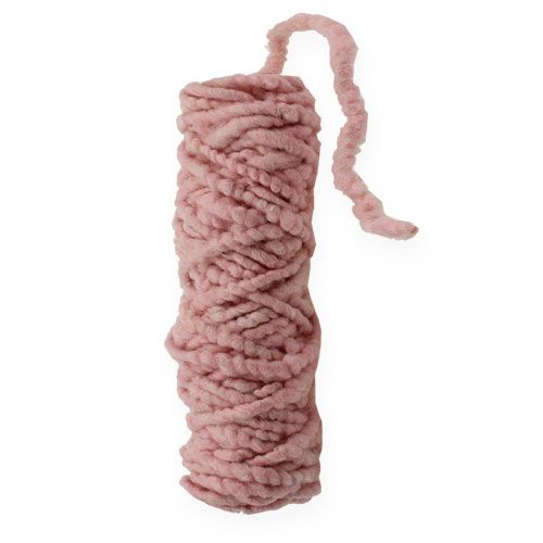 Article Cordelette de feutrine „Flausch Mirabell“ 25 m rose