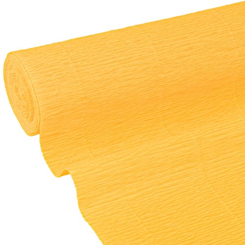 Floristik24 Papier crépon fleuriste jaune soleil 50x250cm
