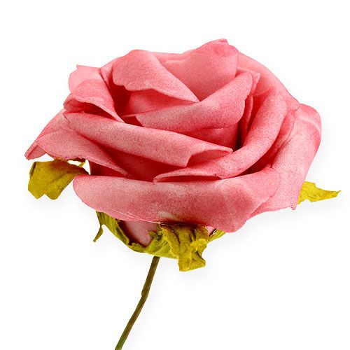 Floristik24 Rose en mousse Ø 8cm rose 18 pcs