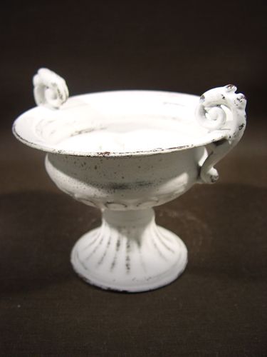 Floristik24 Coupe m. Poignée Ø 16cm H12,5cm blanche