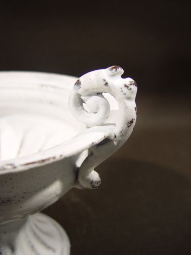 Floristik24 Coupe m. Poignée Ø 16cm H12,5cm blanche