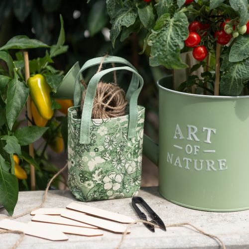 Ensemble d&#39;ustensiles de jardin, fil de jute, ciseaux, piquet de plante