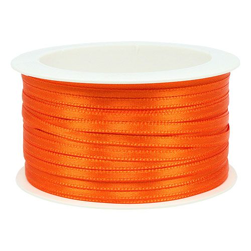 Article Ruban cadeau et décoration 3mm 50m orange