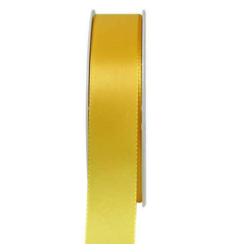 Floristik24 Ruban cadeau et décoration 25mm x 50m jaune