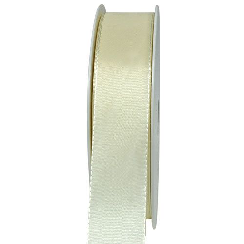 Floristik24 Ruban cadeau et décoration crème 25 mm 50 m