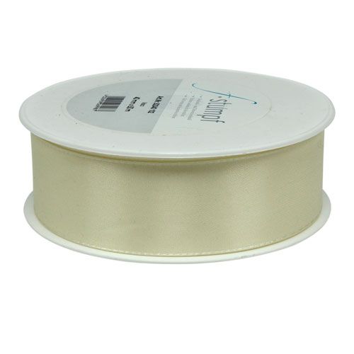 Article Ruban cadeau et décoration crème 40mm 50m