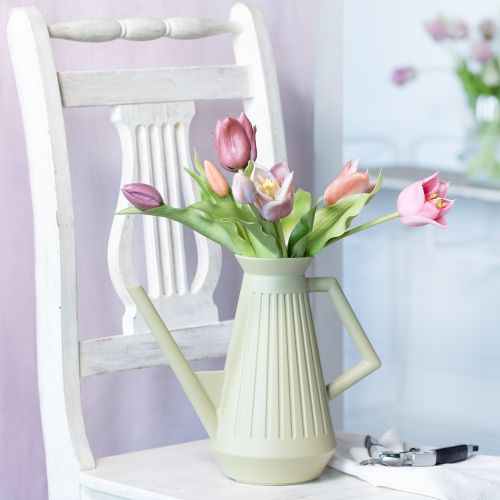 Article Arrosoir Vert Olive Douche Amovible Pot de Fleurs 42cm 9L