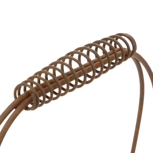 Panier en maille panier en métal aspect rouille 28x13,5x14cm 2pcs | Floristik24.fr