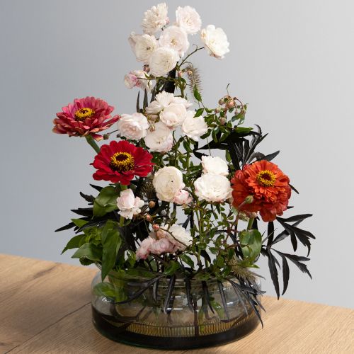 Article Bol en verre, bol flottant, bol décoratif en verre Ø24cm H10cm