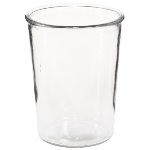 Article Vase en verre vase décoratif conique transparent Ø12cm H15,5cm 2pcs