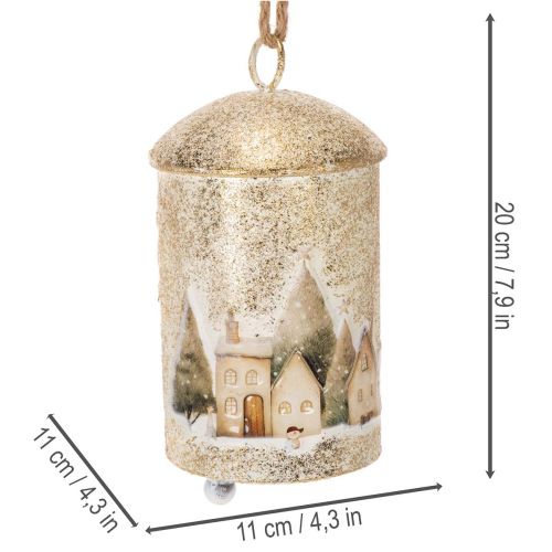 Cloche décorative en métal