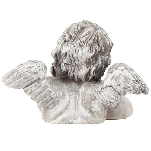Article Décoration funéraire buste d'ange décoration funéraire polyrésine 16×10×11,5cm 2 pcs