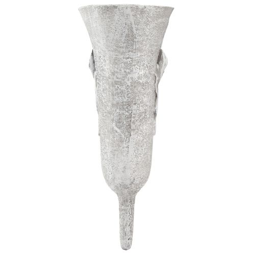 Vase funéraire vase gris à coller avec motif calla H32,5cm | Floristik24.fr