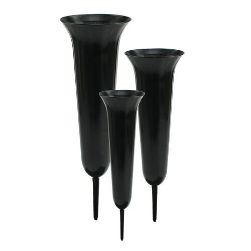 Floristik24 Vase funéraire, vase de cimetière, vase enfichable