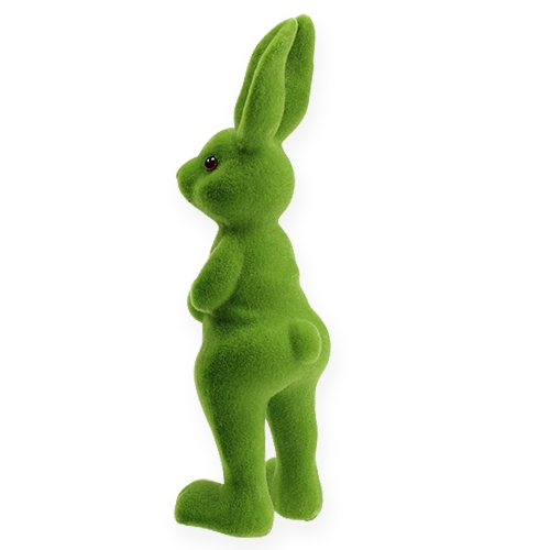 Floristik24 Déco lapin vert debout 20cm 4pcs.