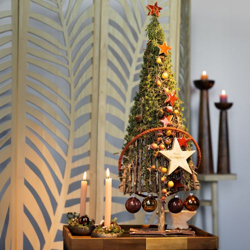 Article Décoration de sapin de Noël en bois décoration en bois branches de vignes 27,5x10x60cm
