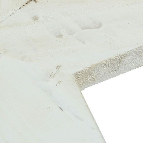 Article Etoile en bois à suspendre 26,5cm blanc 1p