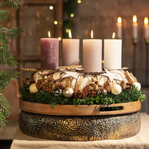 Floristik24 Décoration d&#39;étoiles en bois décoration de Noël naturel 3/5/7cm 29pcs