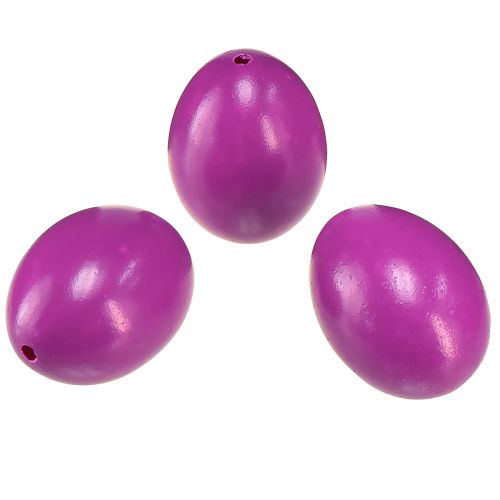 Article Oeufs de Pâques oeufs de poule roses vidés colorés Ø4cm 10 pcs