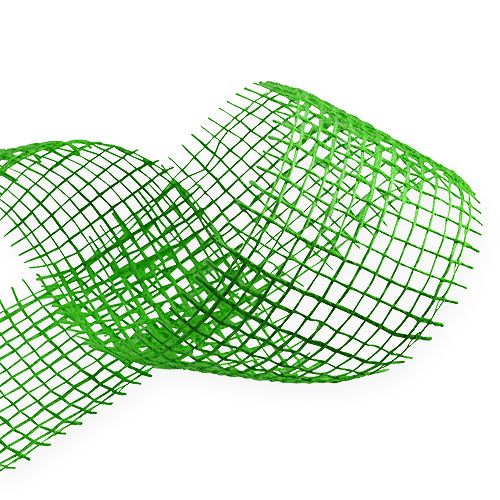 Ruban de jute vert 5cm 40m