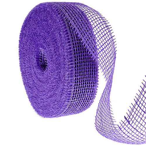 Ruban en jute violet 5 cm x 40 m