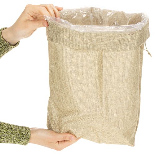 Sac en jute 28×10cm H40cm | Floristik24.fr