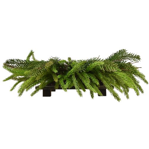 Article Bougeoir avec sapin artificiel vert pour bougies piliers Ø50cm