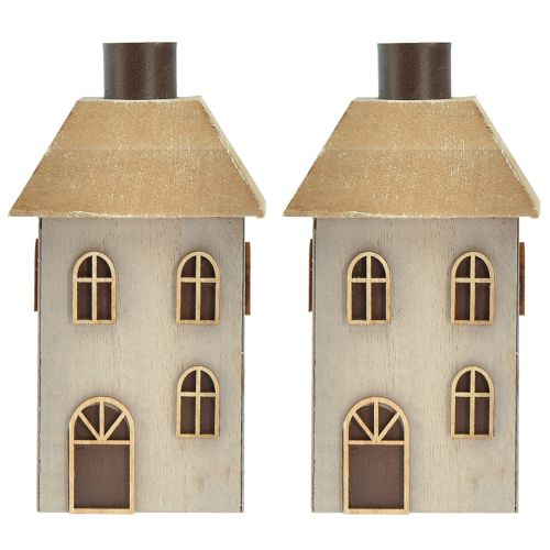 Article Bougeoir Maison de Noël pour bougies bâtons 14,5cm 2pcs