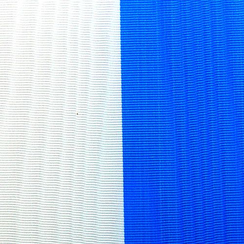 Article Rubans pour couronnes Moiré Bleu-Blanc 100 mm