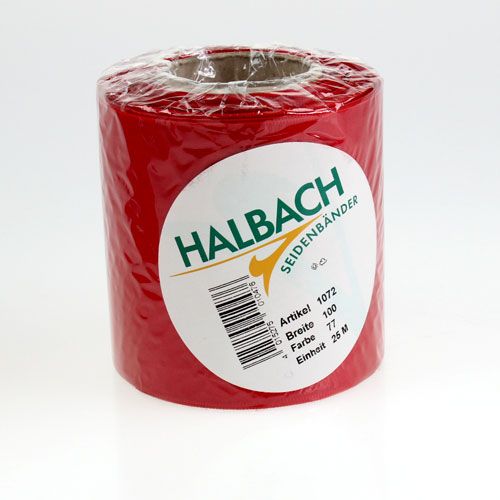 Article Ruban couronne rouge 100mm 25m