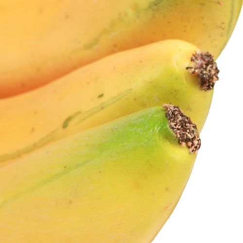 Article Bananes artificielles comme bouquet de nourriture factice jaune 21cm