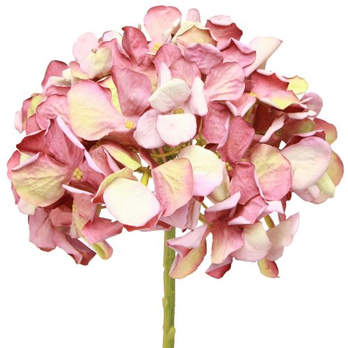 Article Hortensia Artificiel Grand Rose Mauve Ø15cm L58cm 2pcs