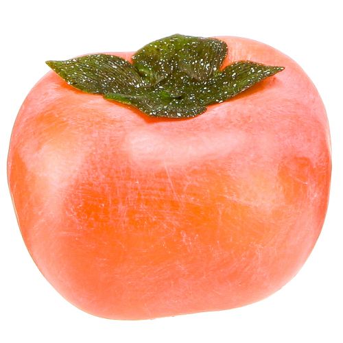 Floristik24 Fruit de kaki artificiel fruit artificiel décoratif Ø8cm H5.5cm