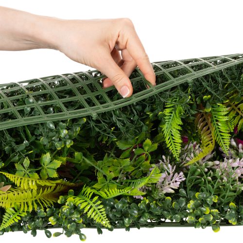 Kécor mural végétal artificiel en plastique 100 x 55 cm avec accents colorés pour intérieur | Floristik24.fr