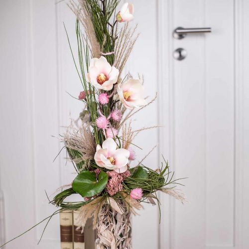 Article Branches de magnolia artificielles Fleurs artificielles roses H40cm 4pcs en bouquet