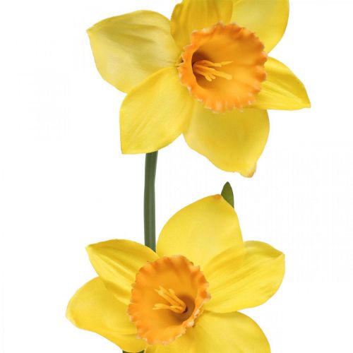 Floristik24 Jonquilles Artificielles Fleurs en Soie Jaune 2 fleurs 61cm