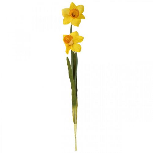 Floristik24 Jonquilles Artificielles Fleurs en Soie Jaune 2 fleurs 61cm