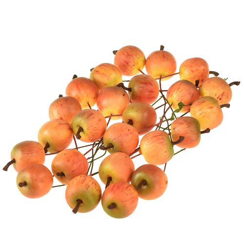 Article Pomme artificielle 3cm sur fil 24 pcs