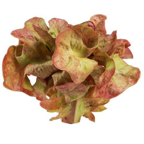 Article Laitue artificielle Lollo Rosso tête de laitue décorative Ø20cm