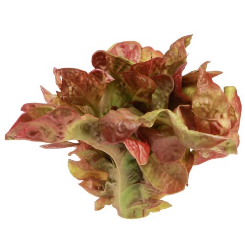 Article Laitue artificielle Lollo Rosso tête de laitue décorative Ø20cm