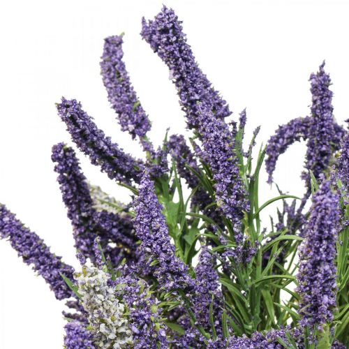 Article Lavande artificielle plante artificielle décorative violet blanc arbuste 46cm