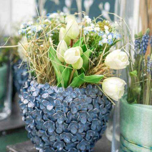 Article Bouquet de tulipes artificielles Fleurs en soie Tulipes Real Touch Blanc