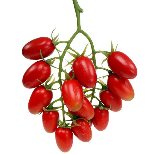 Tomates de vigne artificielles rouges sur la branche 22cm