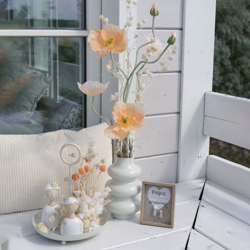 Article Coquelicot artificiel pour décoration de mariage, 95 cm, lot de 3